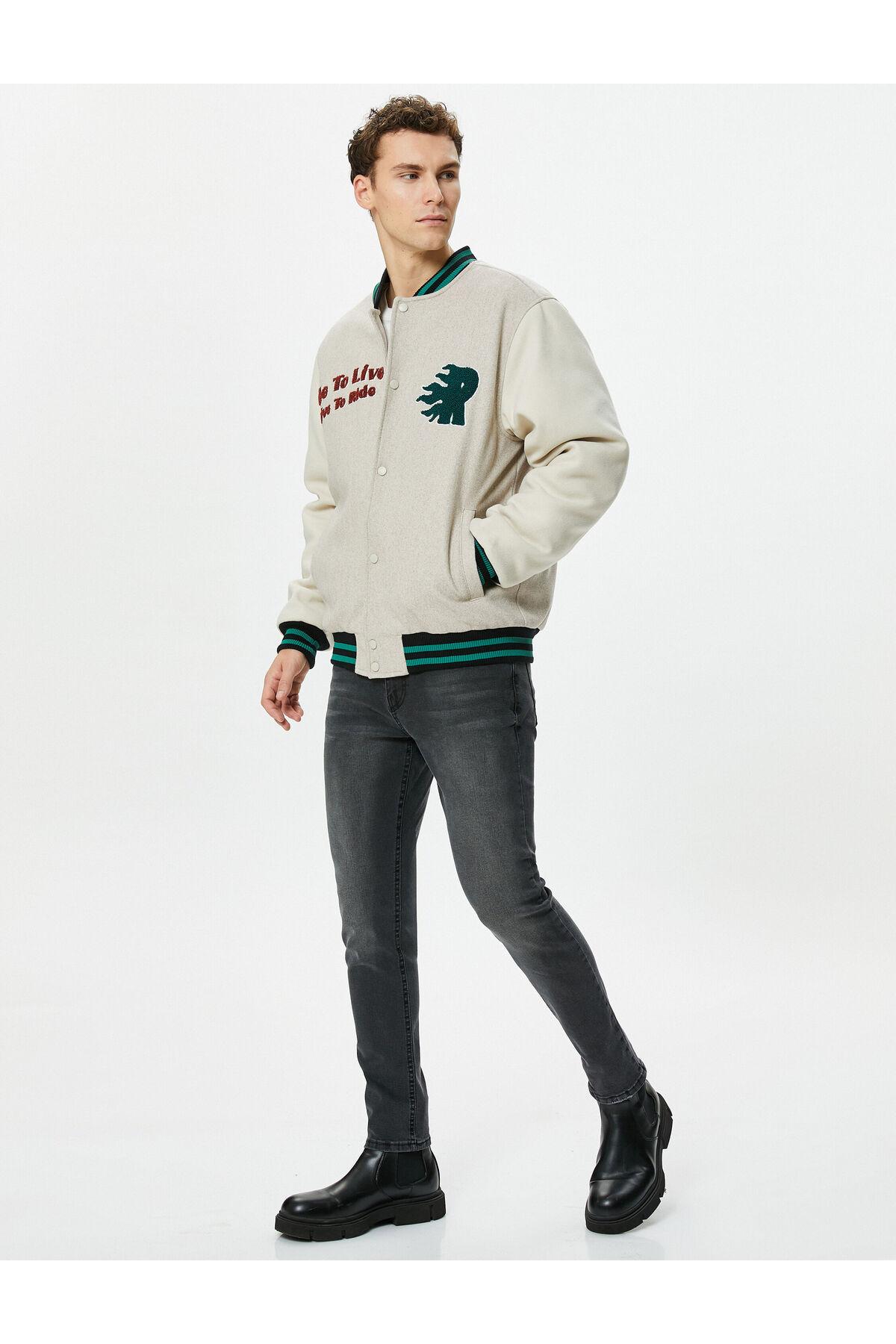 شلوار جین مشکی مردانه