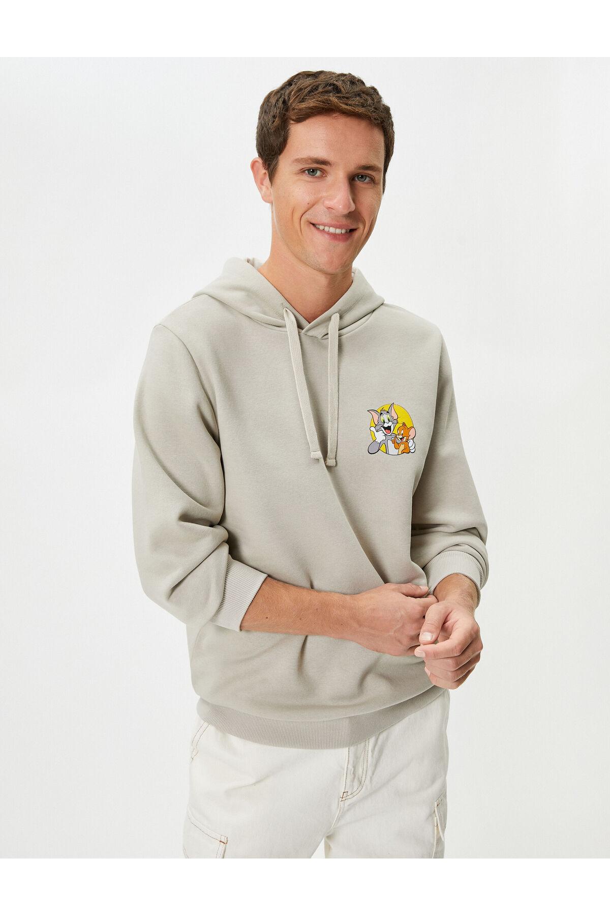 تام و جری هودی دارای مجوز چاپ آستین بلند