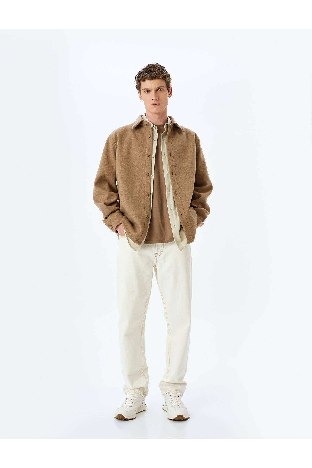 پیراهن آستین بلند ویسکوز ترکیبی